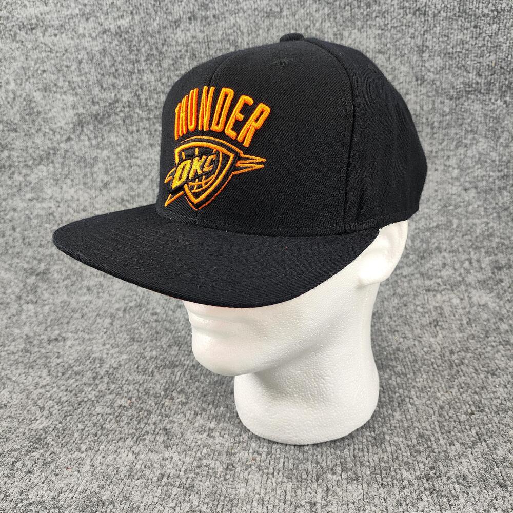 Oklahoma City Thunder Hat Cap Snap Back Mens One Size Black NBA Adidas